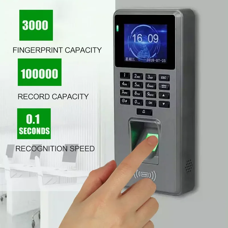 Fingerprint Recognition Time Attendance System Biometric Technology Attendance Machine Finger Print