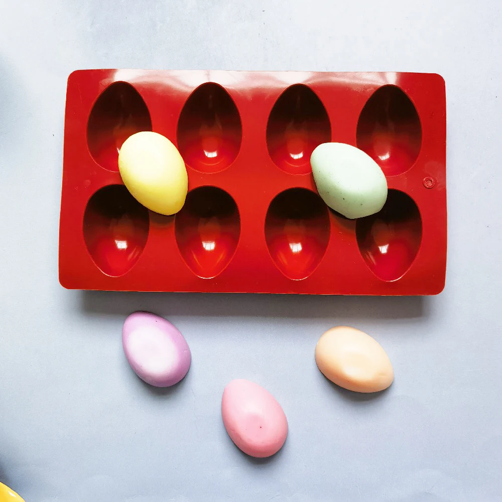 

Silicone Mold Dinosaur Egg Easter Day Cook Trays Cake Tools Kitchen Accessories 3D Easter Egg Shaped Silicone Cake Mold