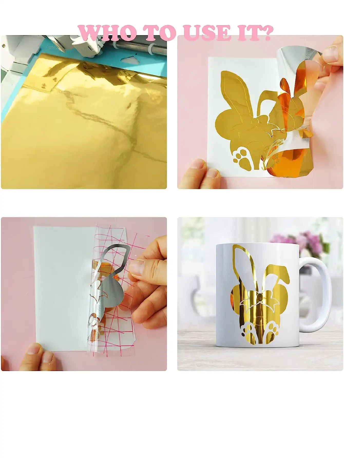 1roll-Holographic, Suitable for Cutting Machine-Chromium Plated Metal Adhesive Vinyl for Silhouette Relief,Decorative Stickers