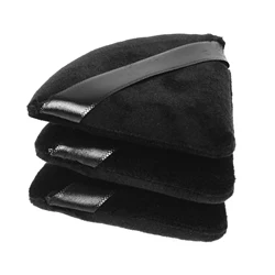 1pcs Mini Cotton Soft Black White Triangle Velvet Powder Cosmetic Puffs Makeup Sponge Dry Make Up Tools For Face Beauty Tool