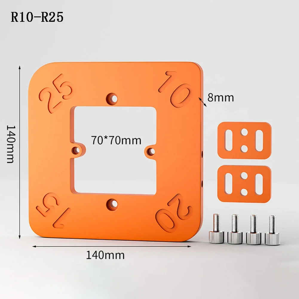 4-in-1 Router Corner Radius Templates Jig Woodworking Router Corner Radius Templates Jig Arc Angle Template Hand Tools wood router machine wood router bits