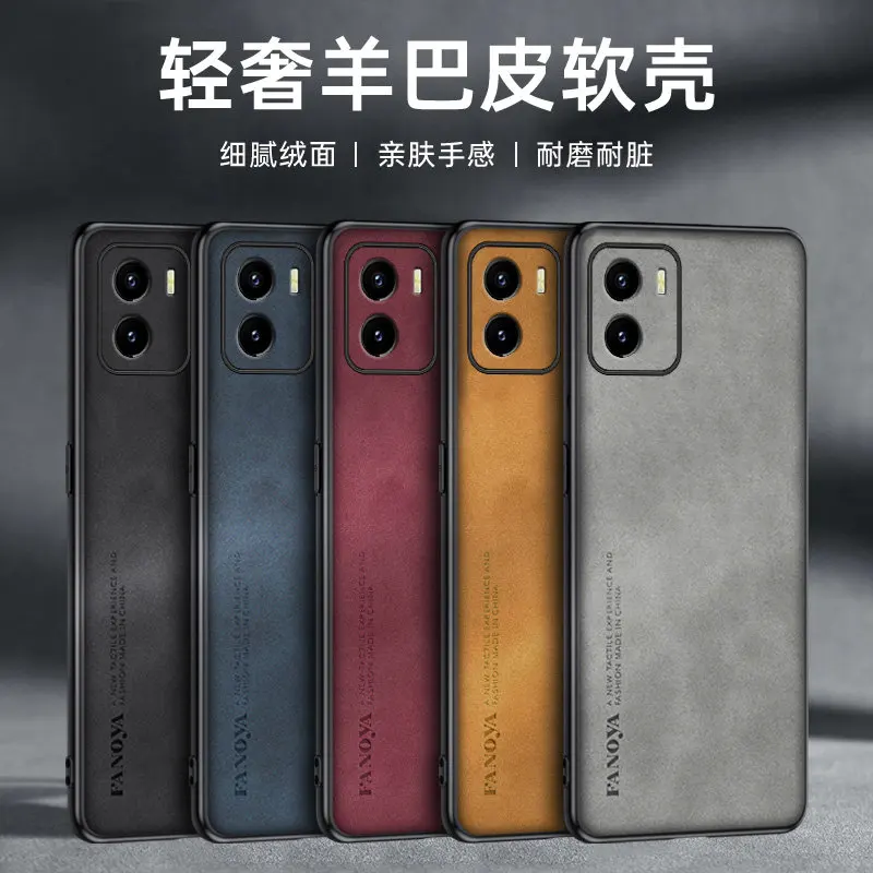 Vivo Y15S 2021 V2120 V2147 V2139 Case PU Leather Skin Hard Back Cover Matte Shockproof Phone Case for Vivo Y15S VivoY15S 2021 3