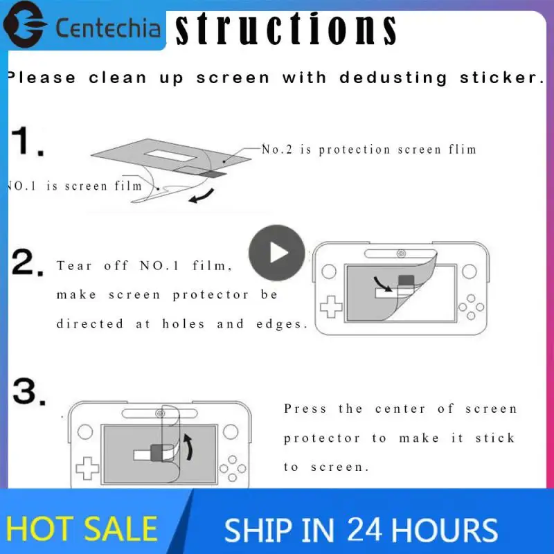 3 X Clear Screen Protector Lcd Cover Protettiva Per Pellicola Protettiva Per Wii U Gamepad Screen Protector Skin
