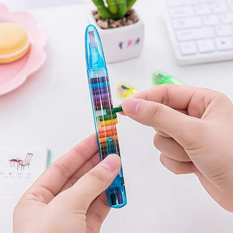 Oil Pastels 4PCS Colorful 20 Colors Oil Paint Pen Oil Pastel Safe Nontoxic Painting Graffiti Drawing Pen for Kids Children Students oil pastels