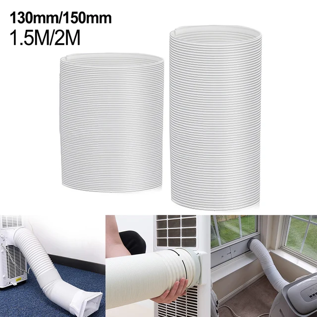 150/200CM Universal Duct Extension Pipe Telescopic Tube Ventilator Pipe Air Conditioner Exhaust Hose Air System Vent Accessories 2