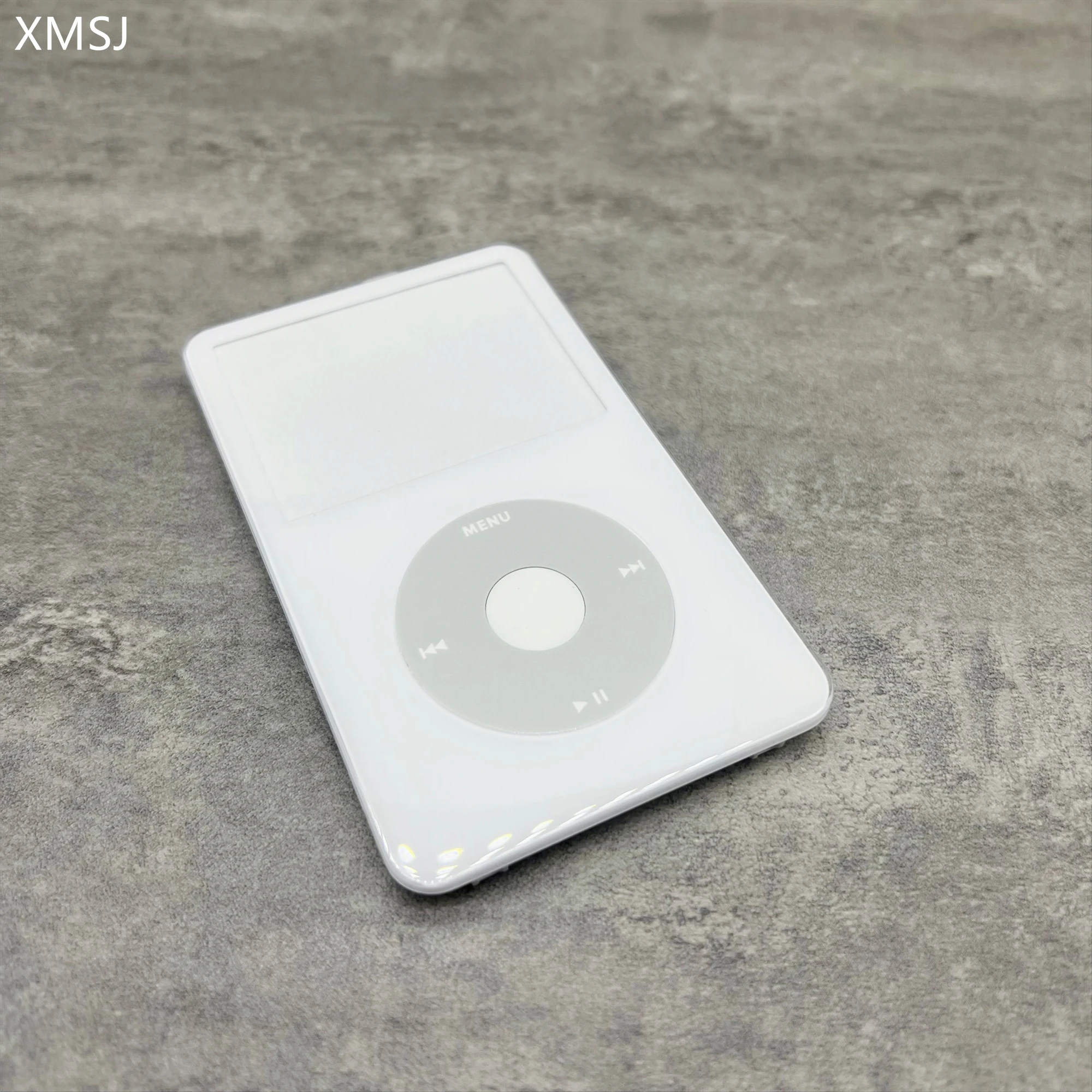 흰색 플라스틱 전면 실버 금속 후면 하우징 케이스 iPod 5세대 비디오 30gb 60gb 80gb용 흰색 클릭 휠 버튼