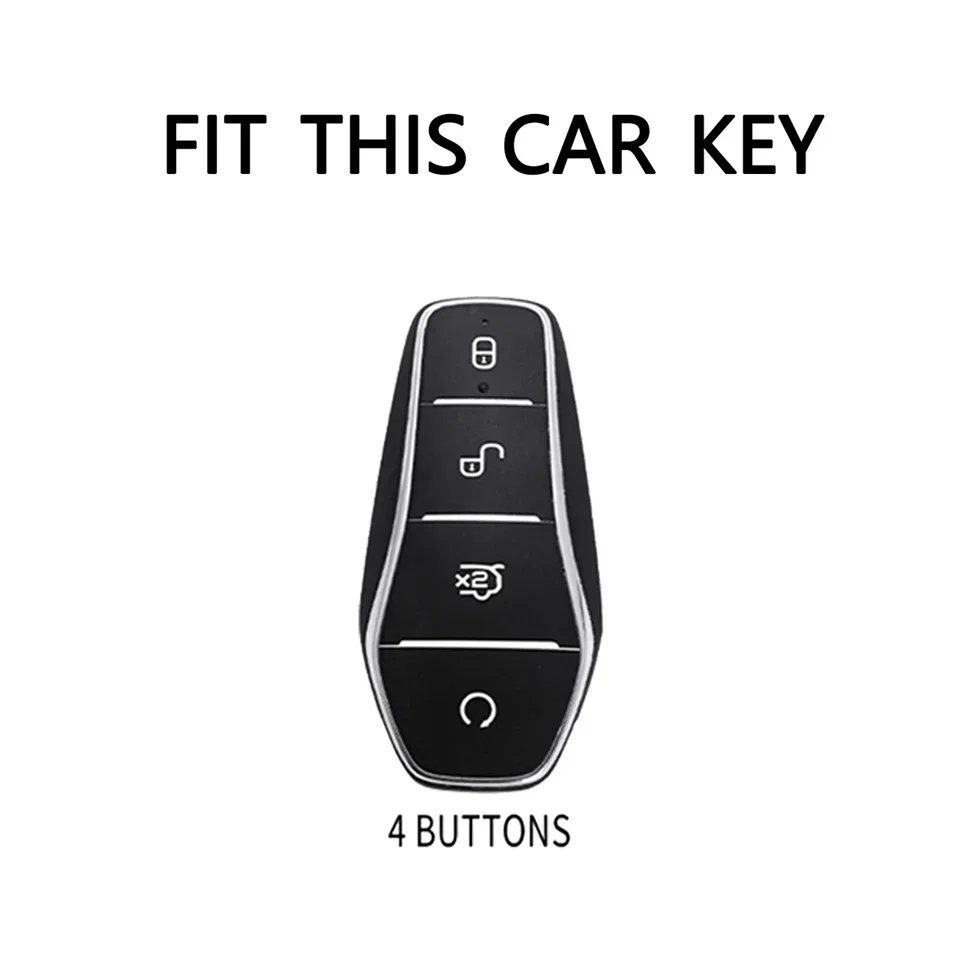Car Key Cover Smart Remote Key Case for BYD Tang DM 2018 Key Bag Auto Accessories Keychain Keyring Key Covers