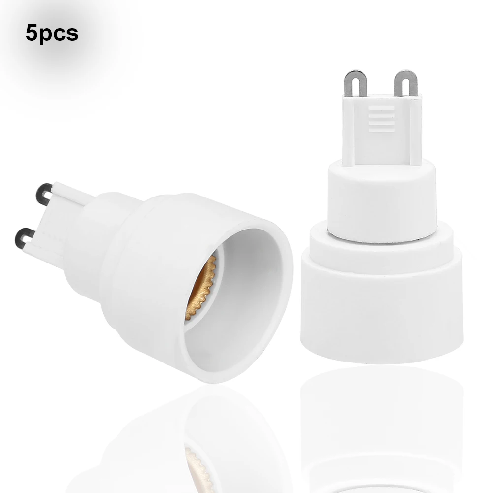 G9 to E14 LED Lamp Base Bulb Holder Converter Flame Retardant PBT Light Adapter Socket Lighting Parts White lamp holder lamp bulb holder lamp base lamp socket adapter led lamp base 5pcs