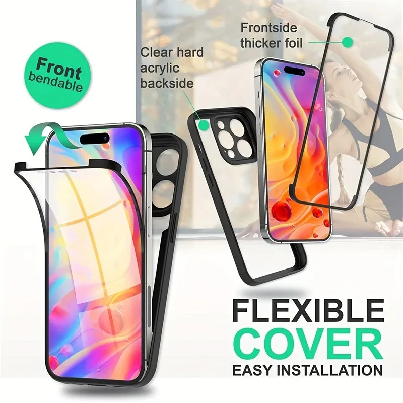 360 Full Cover Shockproof Dust-Proof Case with Screen Protection