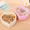 Heart Shape Dancing Ballerina Music Box PLastic Jewellery Box  Carousel Hand Crank Music Box Mechanism Gift For Valentine's Day 2