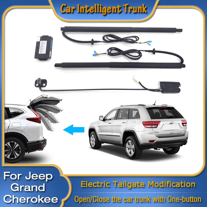 

Для Jeep Grand Cherokee WK2 2011 ~ 2020 открытие багажника автомобиля, умная электрическая всасывающая задняя дверь, интеллектуальная подъемная стойка