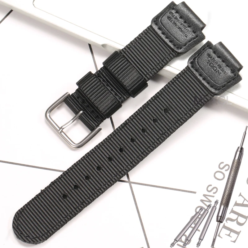 Nylon Strap Watchband Bracelet - Durable and Stylish 16mm Design