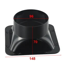 Ventilation Duct Flange Connector Smooth Surface Ventilation Equipment 150MM 200MM Air Inlet And Outlet Corrosion Resistance