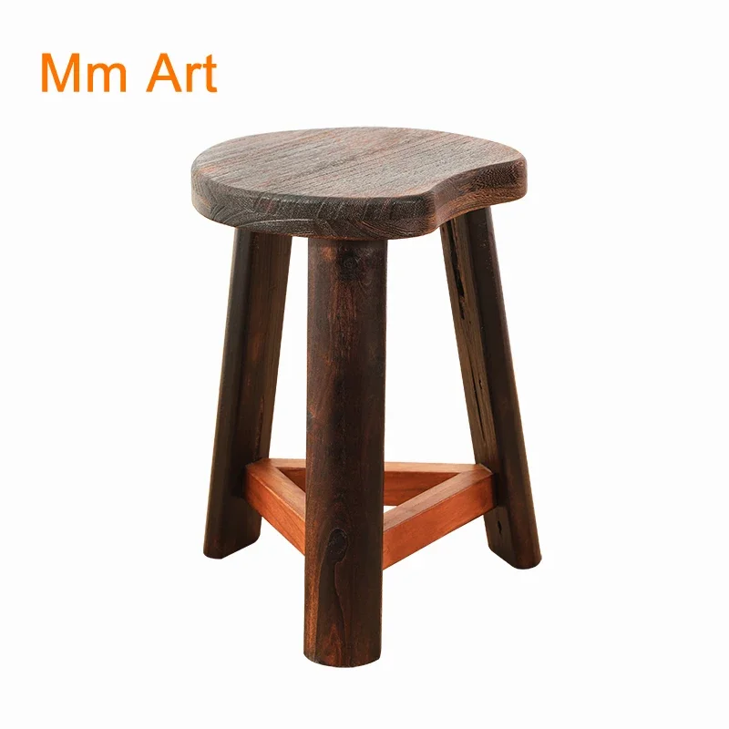 

Chutong Solid Wood Small Bench Low Stool round Wood Children's Seat Household Coffee Table Stool