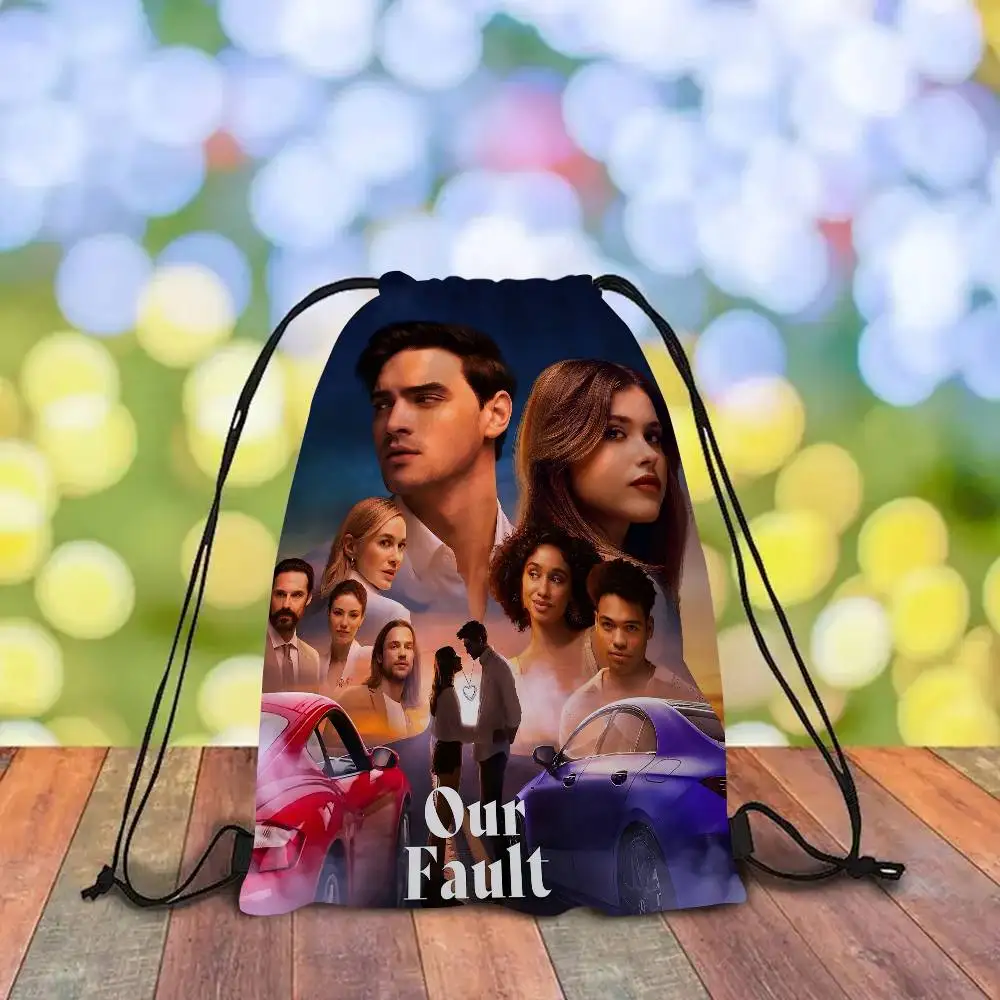 My Fault Culpa Mia Movie Cool Print Drawstring Bag Fashion Storage Bag Teenager Boy Casual Backpack Travel Bags Bookbag Gift