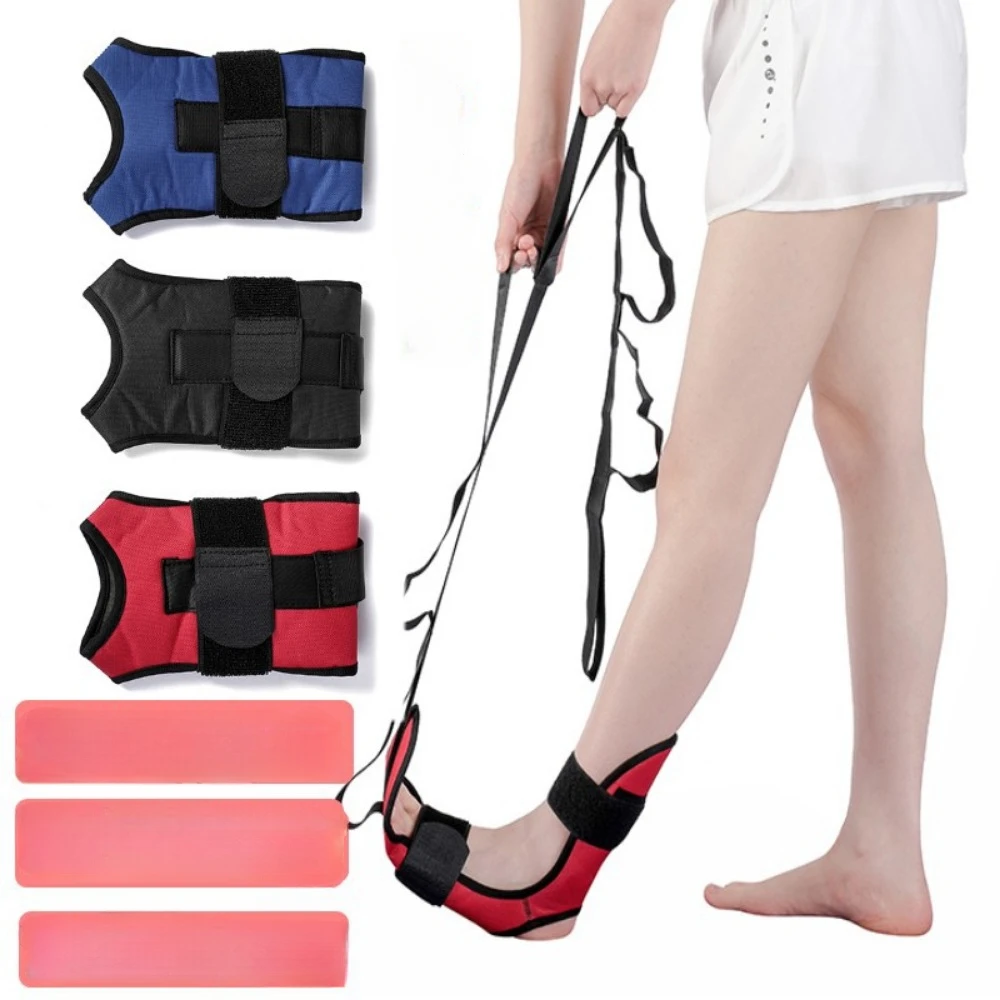 

Portable Yoga Stretching Belt Foot Stretcher Soft Breathable Calf Tendonitis Ankle Stretcher Training Fascia Stretcher Belts New