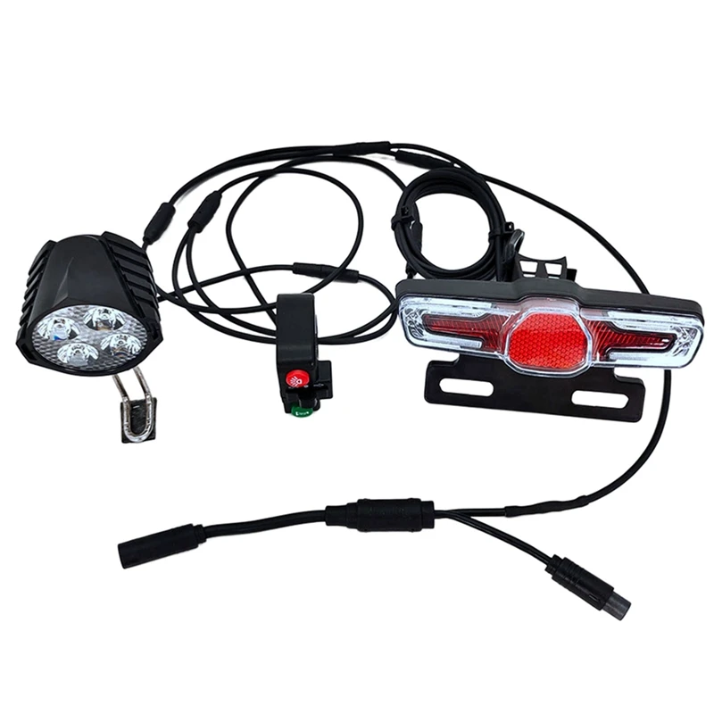 

4X For Bafang BBS01 BBS02 BBSHD Mid Drive Motor Electric Bike Line Light Set With Brake Turn Signal Bike Light