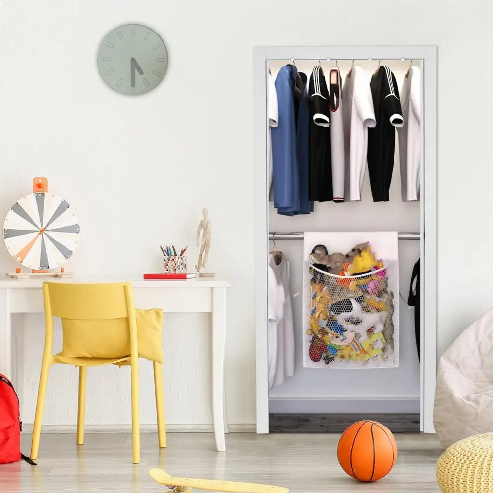 

Closet Organizer for Favorite Toys Capacity Toy Storage Bag Hanging Organizer for Stuffed Plush Toys Space-saving Chair Back