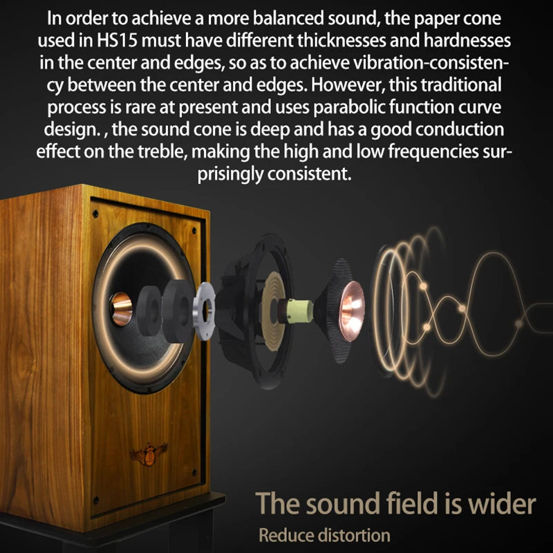 hifi speak Banlong high-end fevergrade 12-inch coaxial bass bookshelf hifi bookshelf speakers high-fidelity passive audio veneer