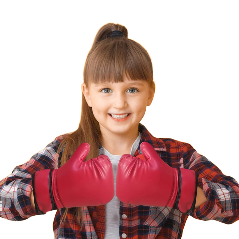 2/4Pair Kids Boxing Gloves Breathable Muay Thai Mitts PU Leather Fighting Mitts Taekwondo for Punching Bag