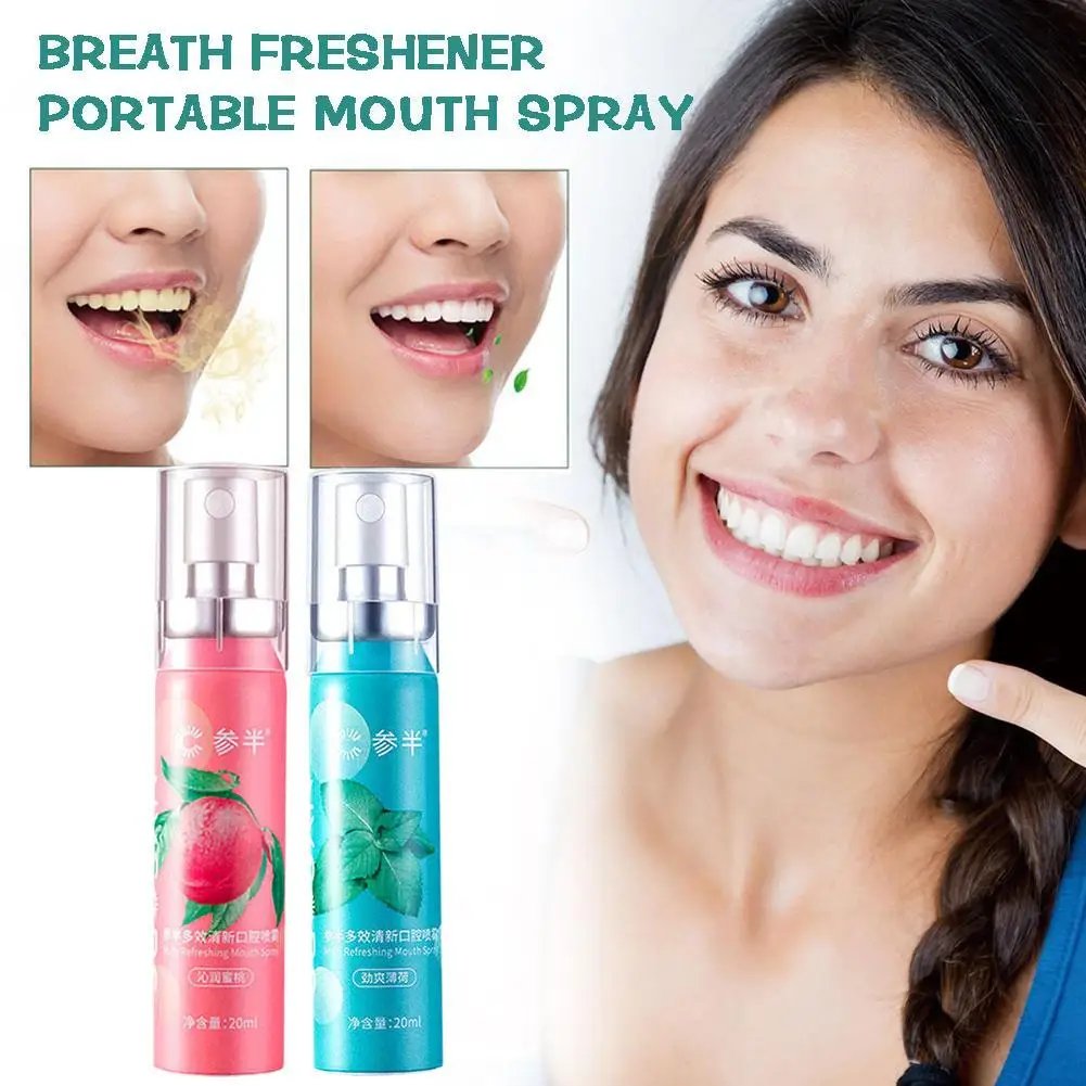 

Breath Freshener Spray Mint Mouth Spray Fresh Breath Bad Odor Lasting Breath Portable Fragrance Remove Oral Deodorant Kissi W9L4