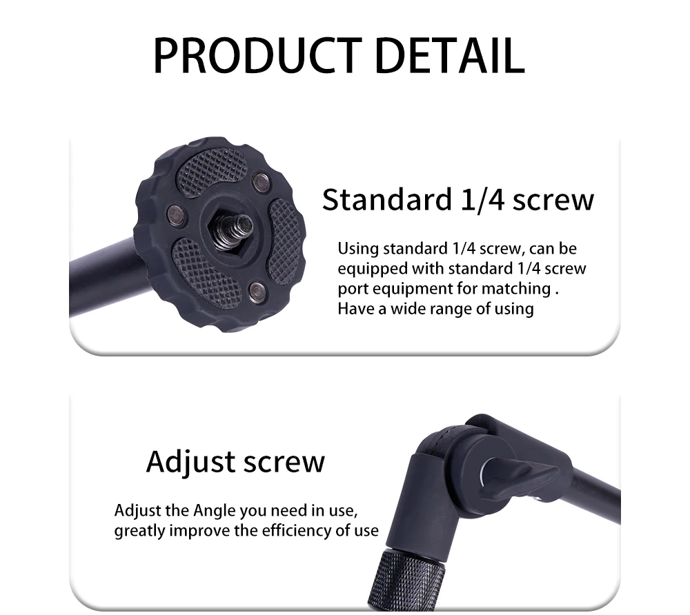 Support Universel 3-en-1 Pour Appuie-tête Voiture – Pince Réglable, Rotation 360° – Pour Smartphone, GoPro, Appareil Photo – Charge Max 1,5 Kg - 4