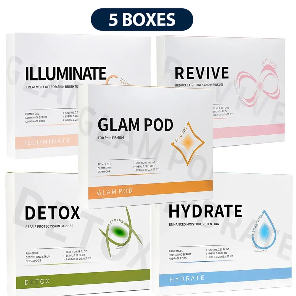 thumbnail image 1 of 5 pcs Revive Pods Glam Pod co2 Skin Care Gels For Aqua Facial Machine CO2 Serum For Oxygen Bubble Facial SPA Machine, 1 of 5