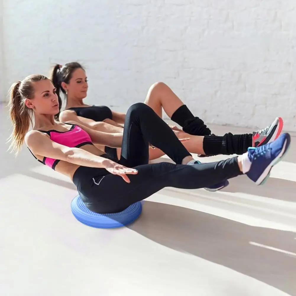 FX Large Size PVC yoga balance cushion Yoga Massage Cushion Mat Balancing 34cm Wheel Cushiest Pad Riot Thickening Yoga Balancing Balance