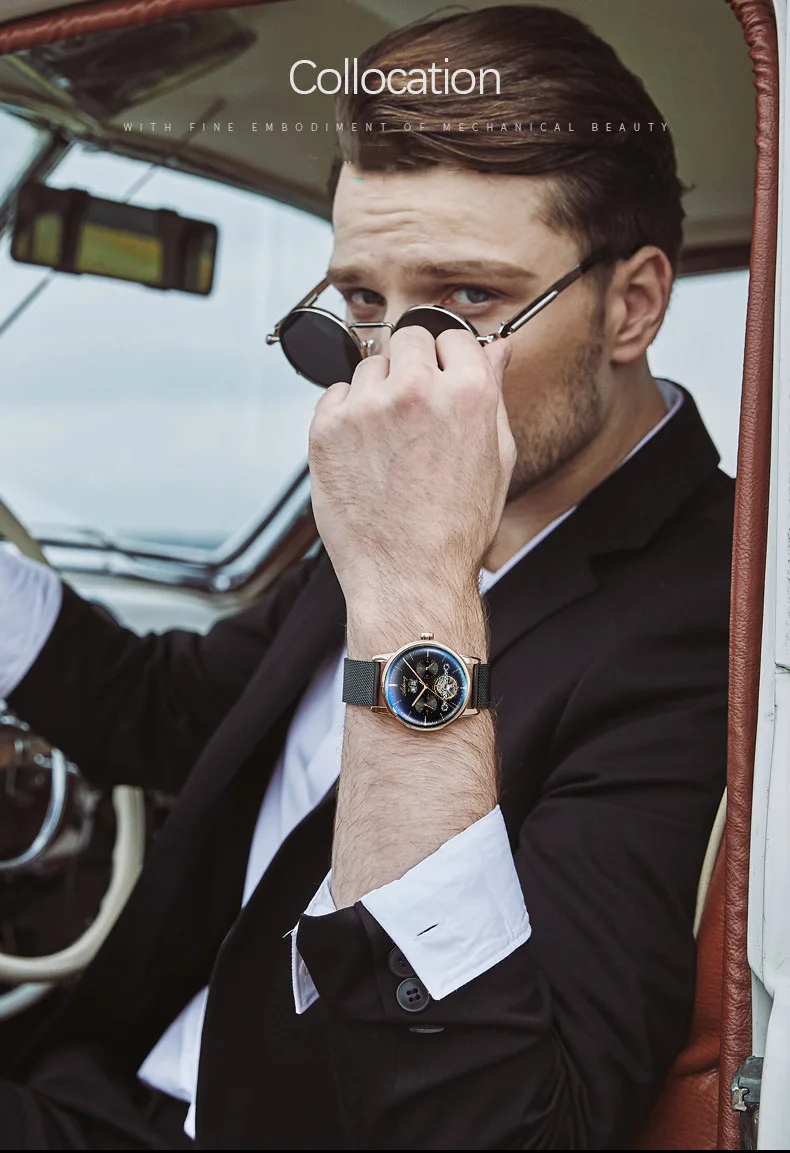 AILANG Orologio meccanico automatico scheletrato da uomo con tourbillon nero Orologio da uomo completamente in acciaio Orologio da uomo a carica automatica Relogio Masculino_voghion.com