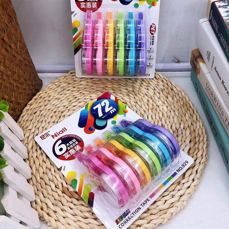 6 قطعة شريط مصحح الشريط مصحح المعجون الشريط التصحي...