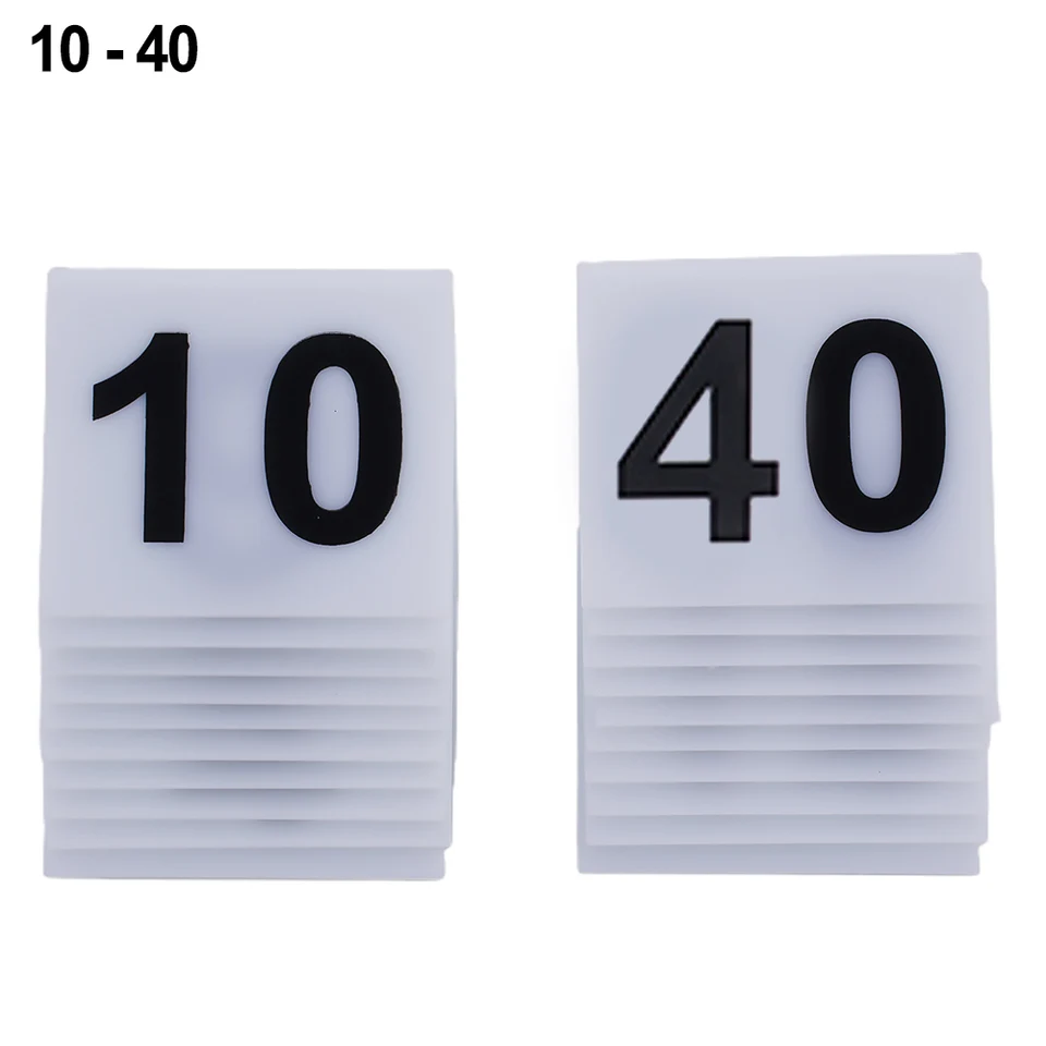 Acryl Tafelnummers Set 1 Tot 50/100 Tafelnummerkaarten - Gemakkelijk Schoon Te Maken En Te Plaatsen - Voor Bruiloften Hotel Restaurant Café Bars Tafelborden - Dubbelzijdige Digitale Tags,1 Tot 100