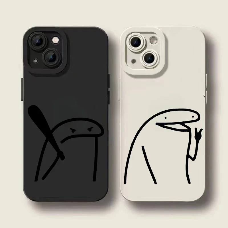 Whimsical Cartoon Character Shockproof Silicone Phone Case