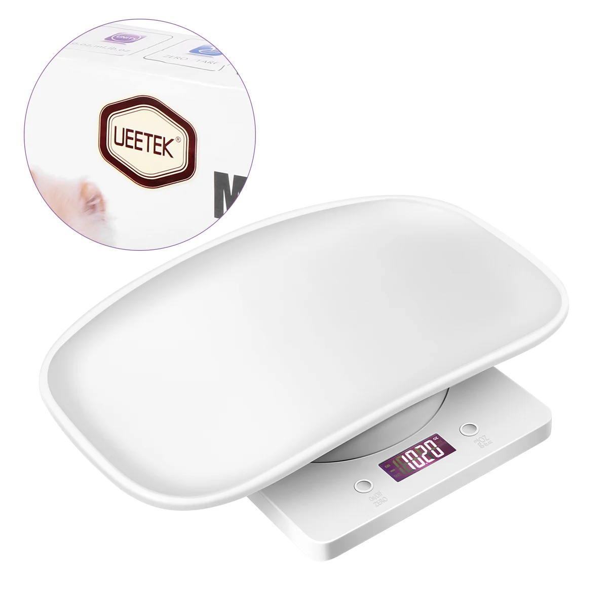 UEETEK 1PC 10KG Handheld Portable Miniature Precision Baby Pet Scale Measure Tool for Infant Baby Pet portable mini scale