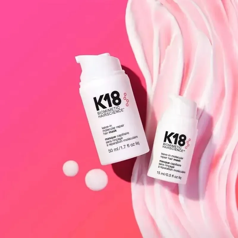 1-15PCS K18 Leave-In Molecular Repair Hair Mask Damage Restore Soft Hair Deep Repair Keratin & Scalp Treatment Care 50ML