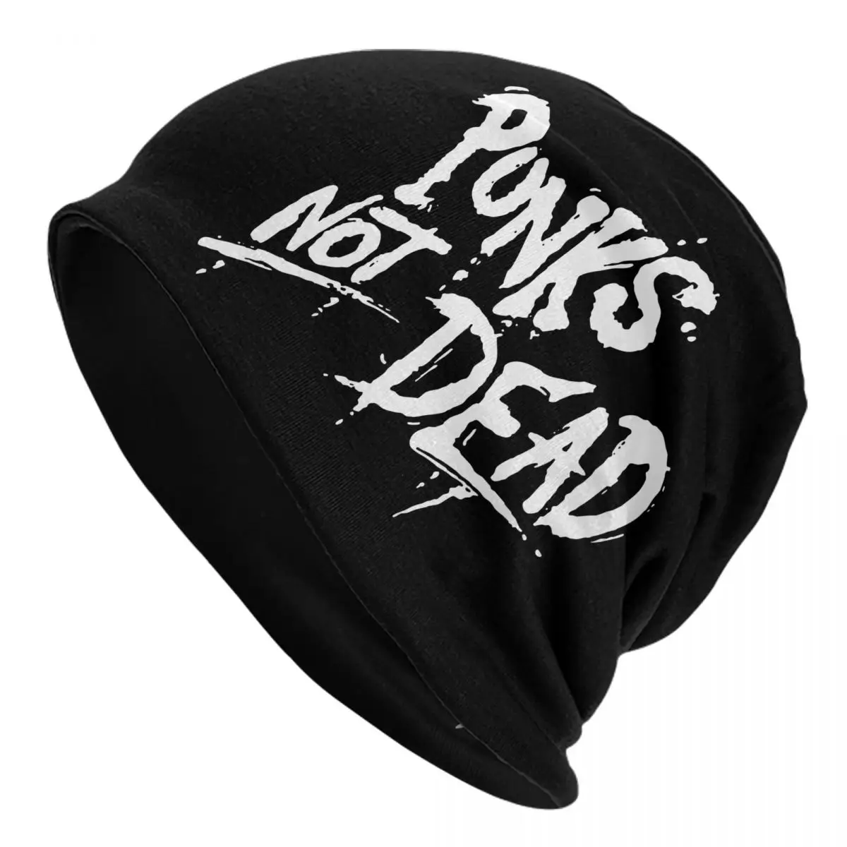 

Шапка-бини с надписью «Punks Not Dead Rock», шапка, осенне-зимние мужские и женские уличные шапки, Теплая Шапка-бини