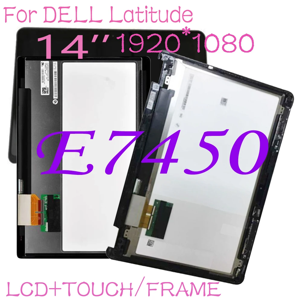 14 Inch Lcd Replacement For Dell Latitude E7450 Lcd Display Touch Screen Digitizer Assembly