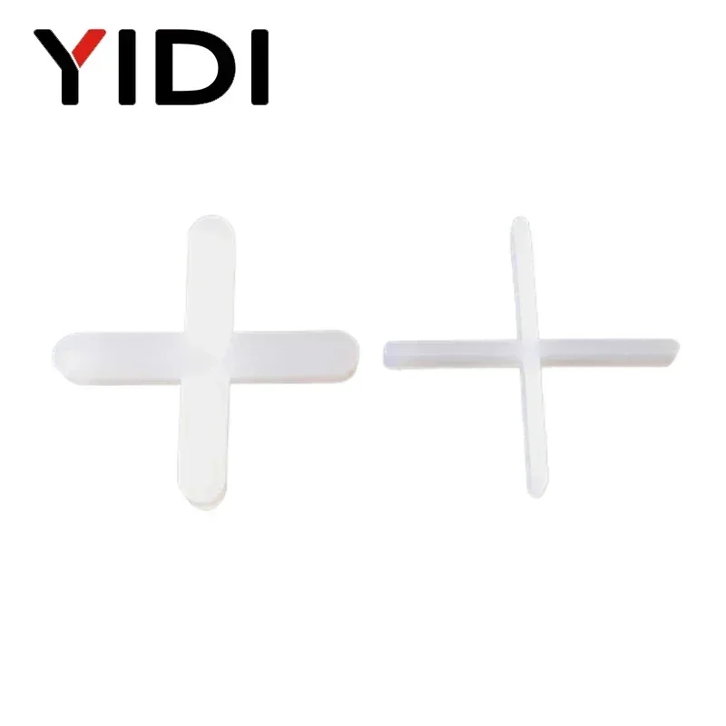 200-Piece Tile Spacers Crosses Kit - 1, 1.5, 2, 2.5, 3, 4, 5 Mm Sizes (White Plastic)