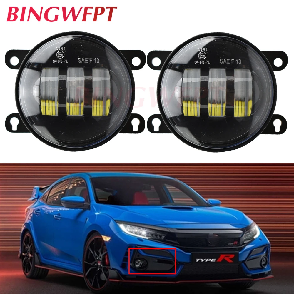 2Pcs Car Paraurti Anteriore Fendinebbia Led Per Honda Accord Fit City Crz Crv Pilot Civic Hatchback 2016 2017 2018 2019 2020