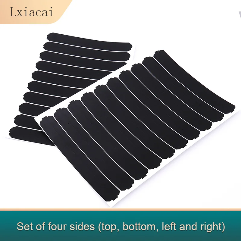 Adhesive Edge Banding Screen Wrap Sticker Black Aluminum Film Tape Laptop Refurbishment Repair Parts Notebook LCD Bezel 5 Sets lcd display adhesive tape,lcd screen bezel