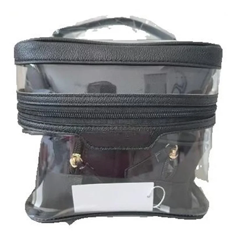 2025 new women's makeup bag large capacity women's four-piece makeup storage box. Women's high quality toiletry bag Travel bag 5