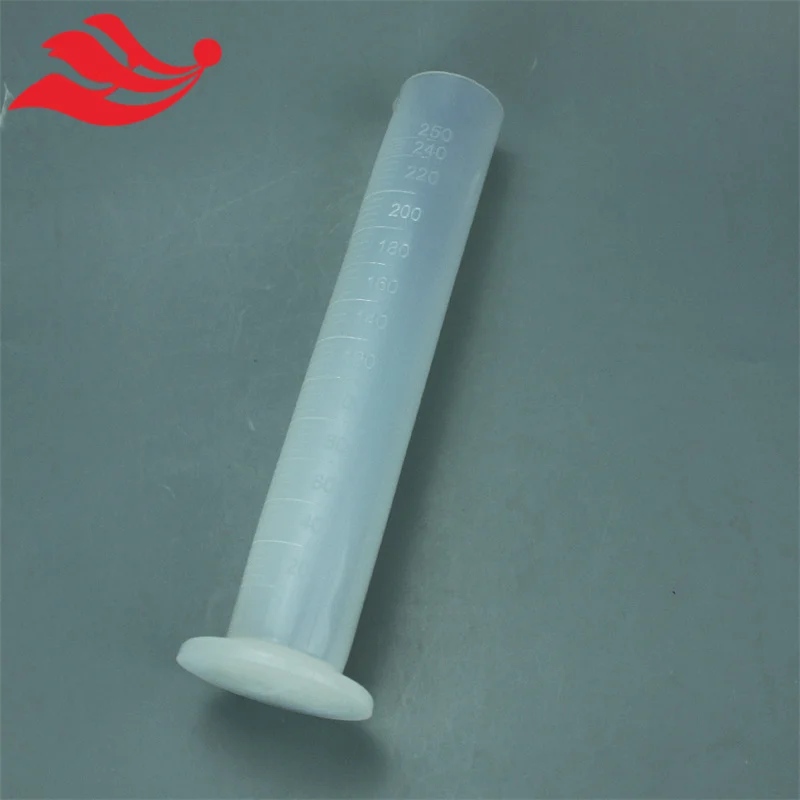 PFA Graduated Cylinder 200ml, Low Background, Visible for Liquid Reagents Volume