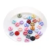 100pcs Mini Buttons 6mm Round Resin Mini Buttons Sewing Accessories Doll Clothing Button Embellishments Scrapbooking Card Decor 5