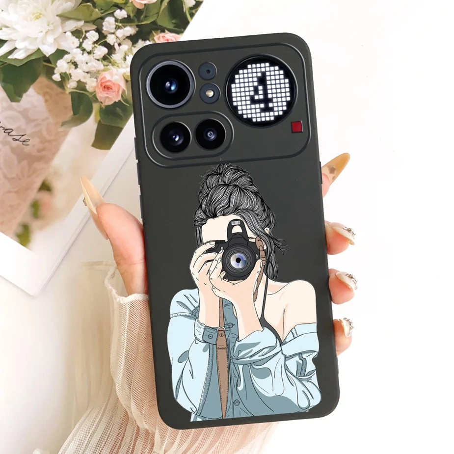 Cute Lucky Letters Fashion Cartoon Painted Cover Case