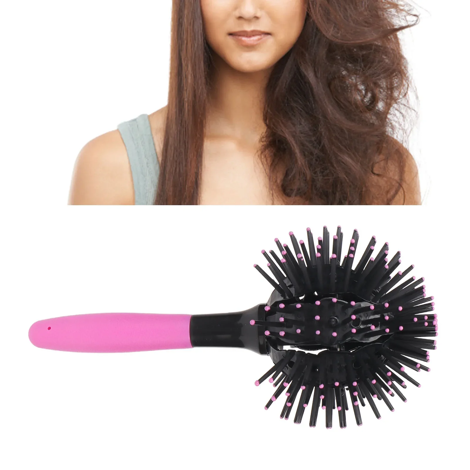 Hair Brush Magic Hair Comb 3D Round Brush 360 degree Ball Massage Comb Women Styling Tool Hairdressing Salon