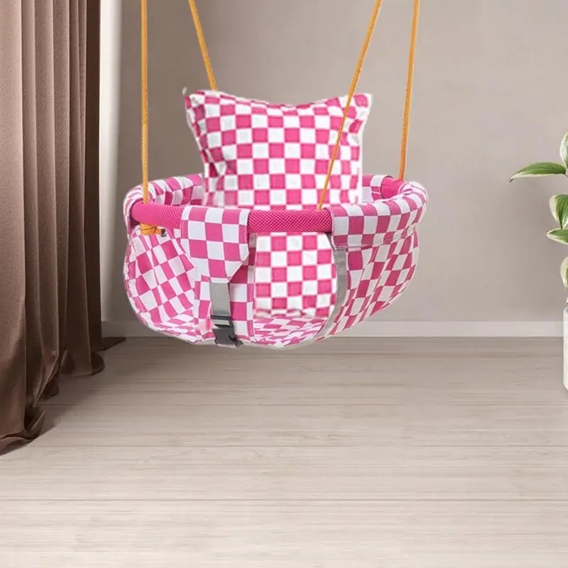 Swing For Kids Safe Children Swing Toddler Indoor Outdoor Swing Set Backyard Swingset Playground Accessories For Kids Adjustable 2