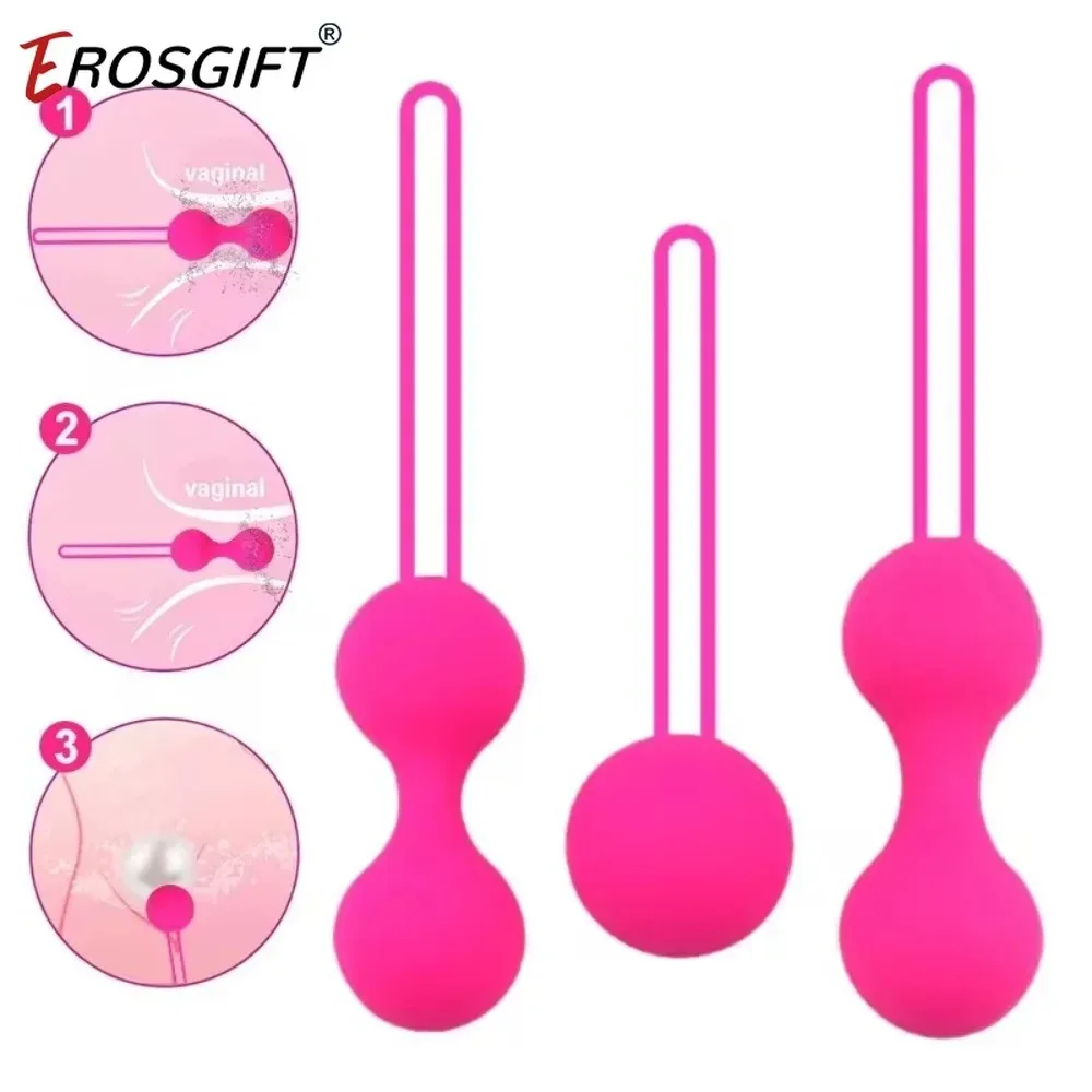 Kegel Ball Vagina Trainer Massager for Women G Spot Massager Vagina Muscle Balls Kegel Trainer Pelvic Floor 3PCS