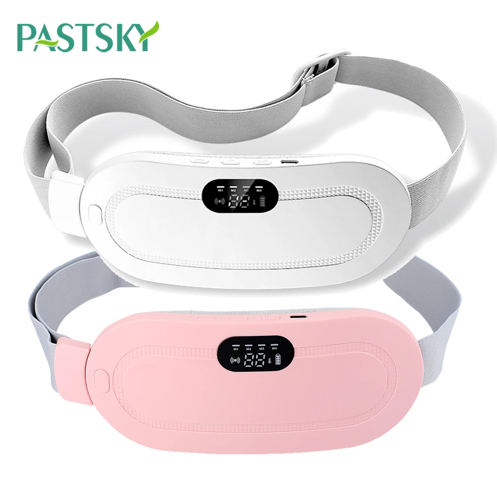 Elétrica Massageador Cãibra Período, Vibrando Aquecimento Belt para Menstrual Cintura Estômago, Abdominal Quente Palácio