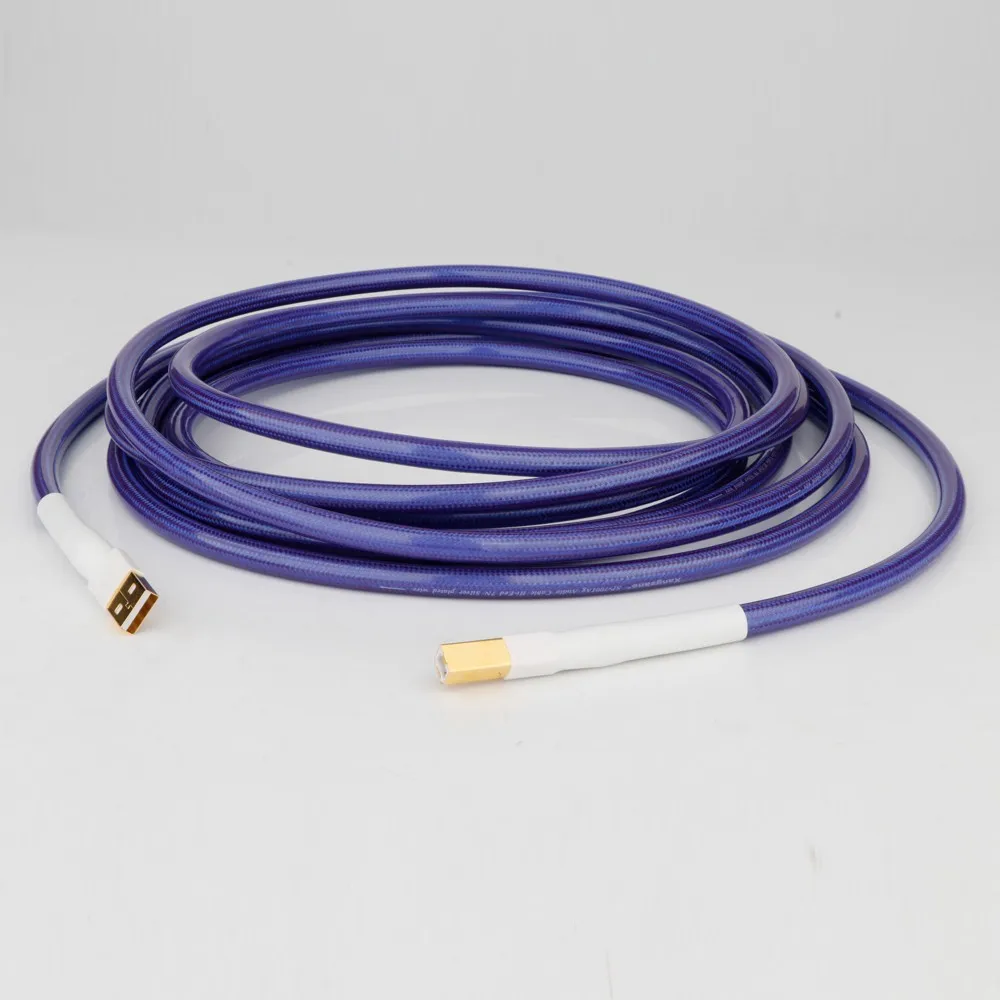 

Preffair Hi-End 6N OCC Copper versilbert USB Audiokabel Daten USB Hifi Kabel DAC A-B USB 4Core Silver Plated Twist Kabel-