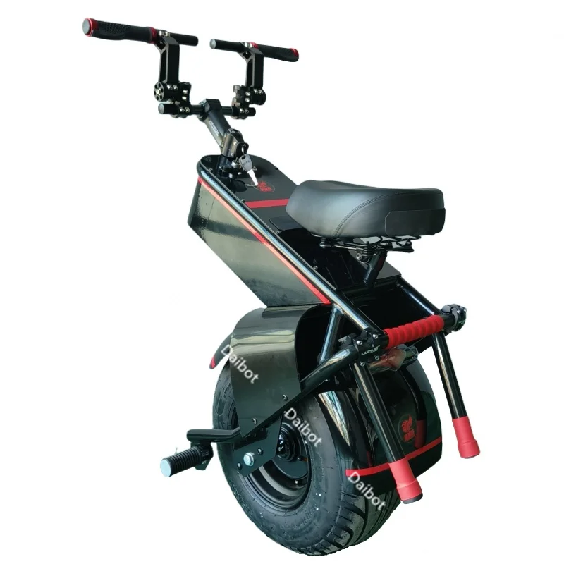 Electric Unicycle With Seat 1500W 60V One Wheel Self-balancing Electric Scooter Motorcycle for Adults 18 Inch Big Wheel