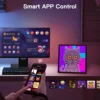 USB Smart Dynamic Panel Lamp Desktop Decorative Pixel Screen RGB Mutil Color Options 64x64 Pixel 4096 LEDs Buletooth APP Control 3